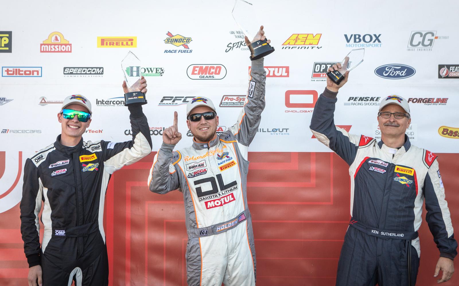 Jeff Holden Goes from Last to First to Win Race 1 at Utah, Extends Point Standings Lead